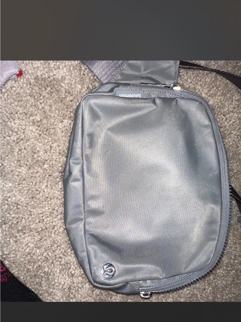 lululemon athletica Silver Gray Compact Sling Bag